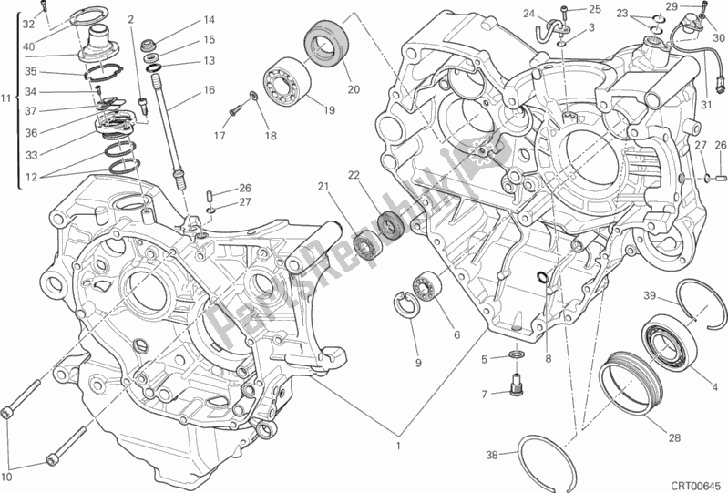 Toutes les pièces pour le Paire De Demi-carters du Ducati Diavel Cromo 1200 2013